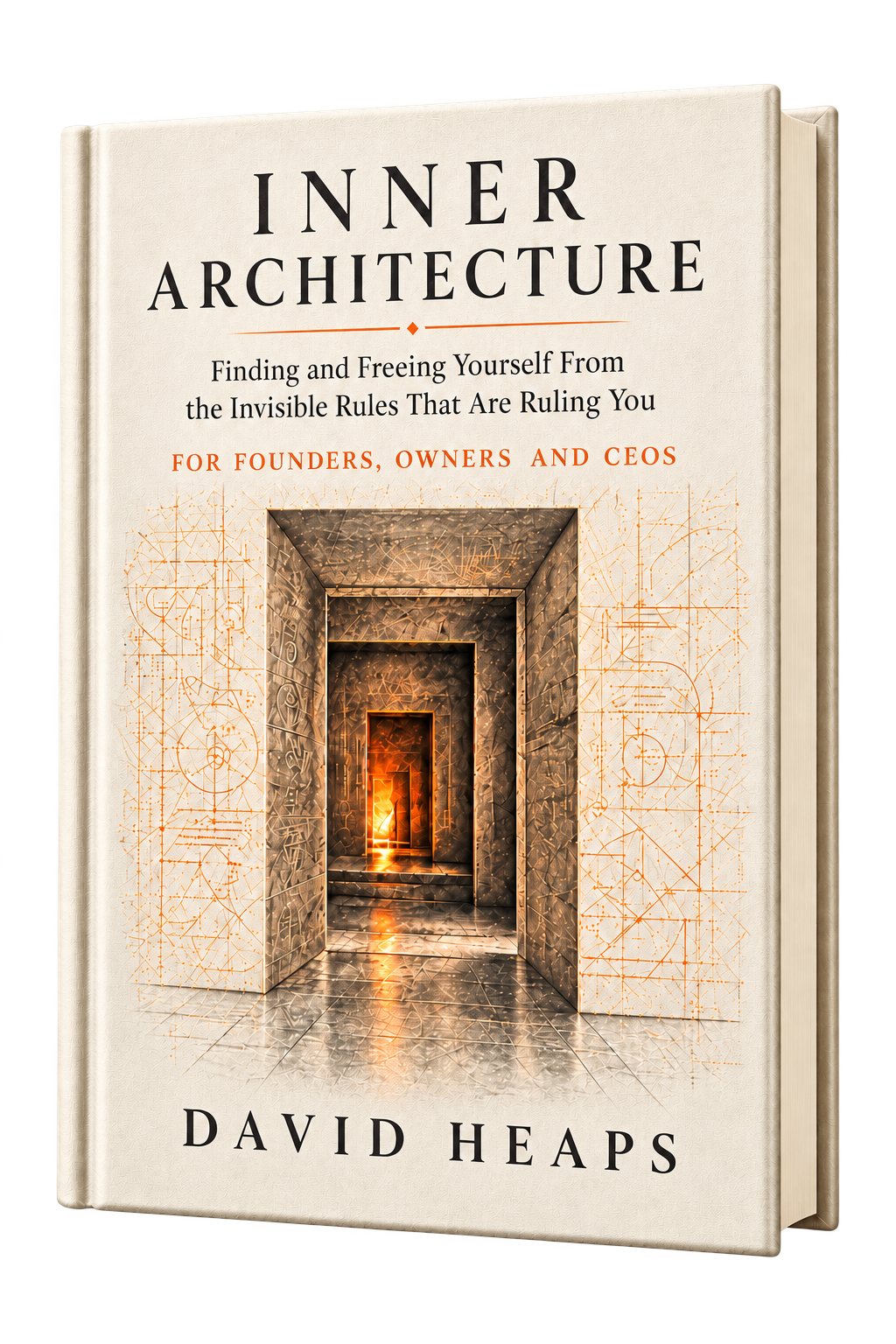 Inner Architecture by David Heaps, light hardcover with architectural doorway artwork